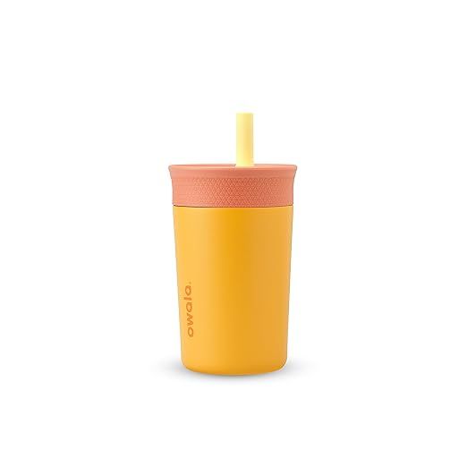 Owala Kids Insulation Stainless Steel Tumbler with Spill Resistant Flexible Straw, Easy to Clean,... | Amazon (US)