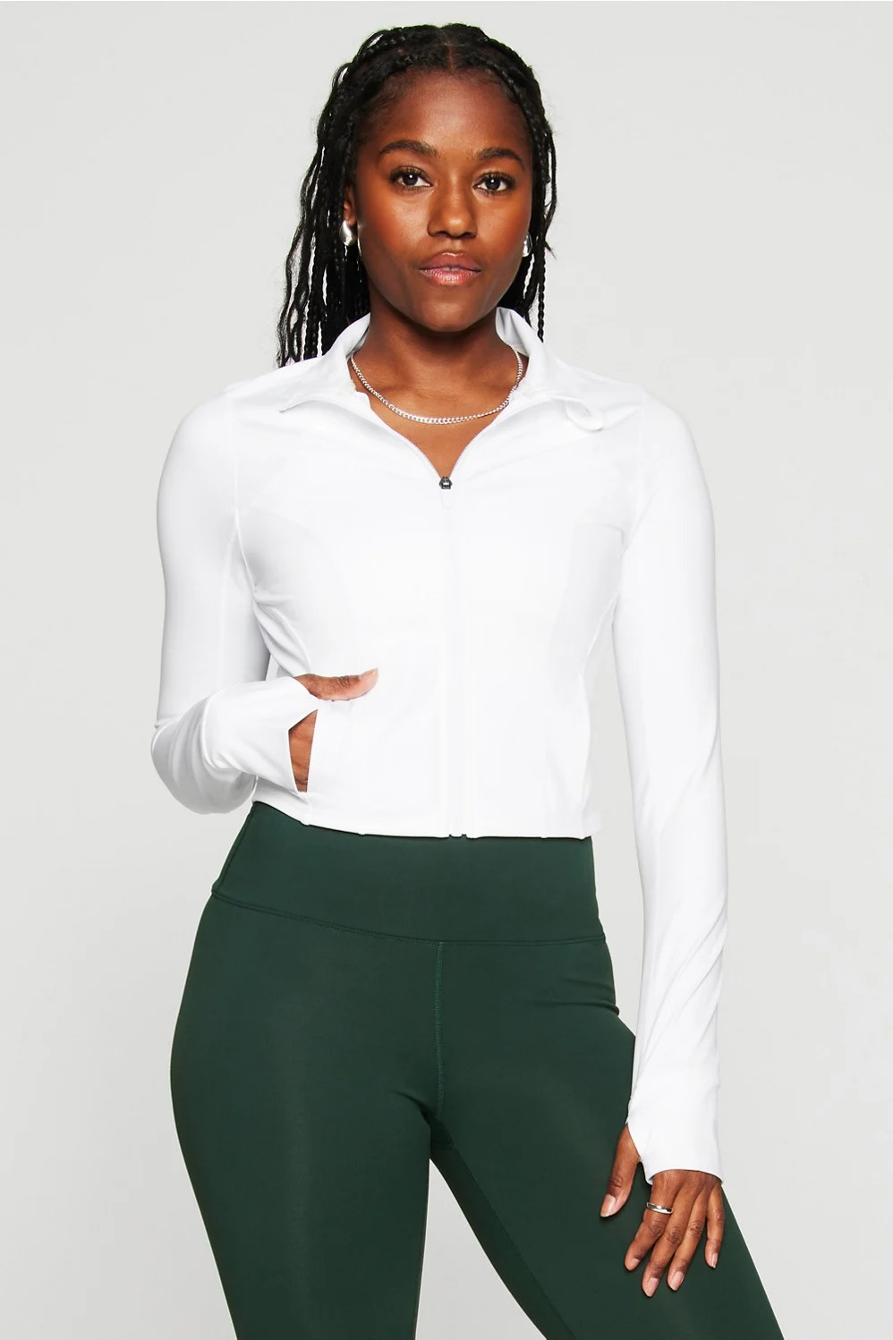 Perfect Storm Cropped Train Jacket | Fabletics