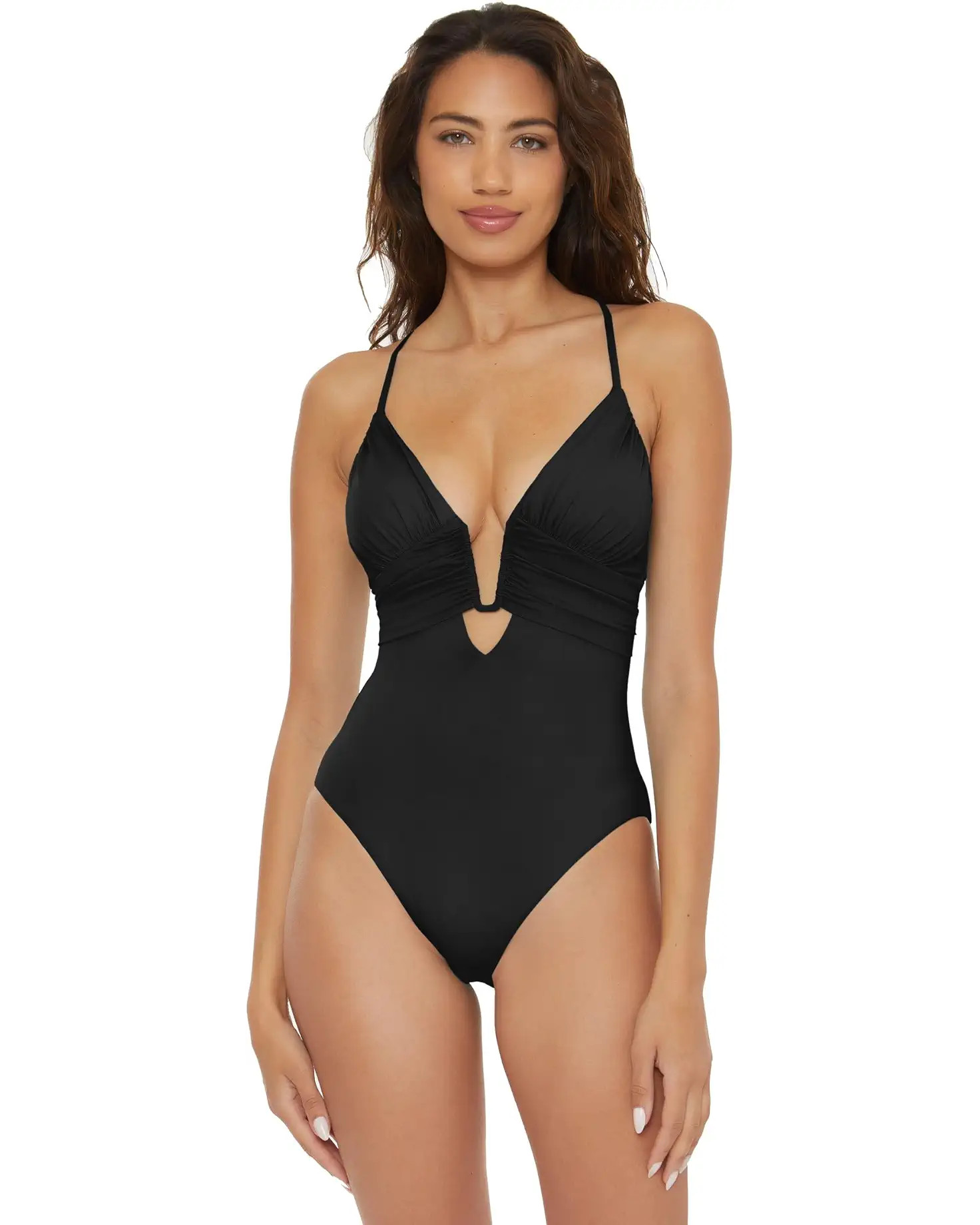 Women's BECCA Color Code U Wire Plunge One-Piece | Zappos
