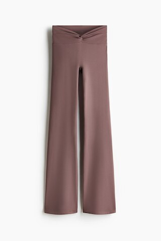 H & M - Flared Yoga Leggings with SoftMove - Light Truffle | H&M (US + CA)
