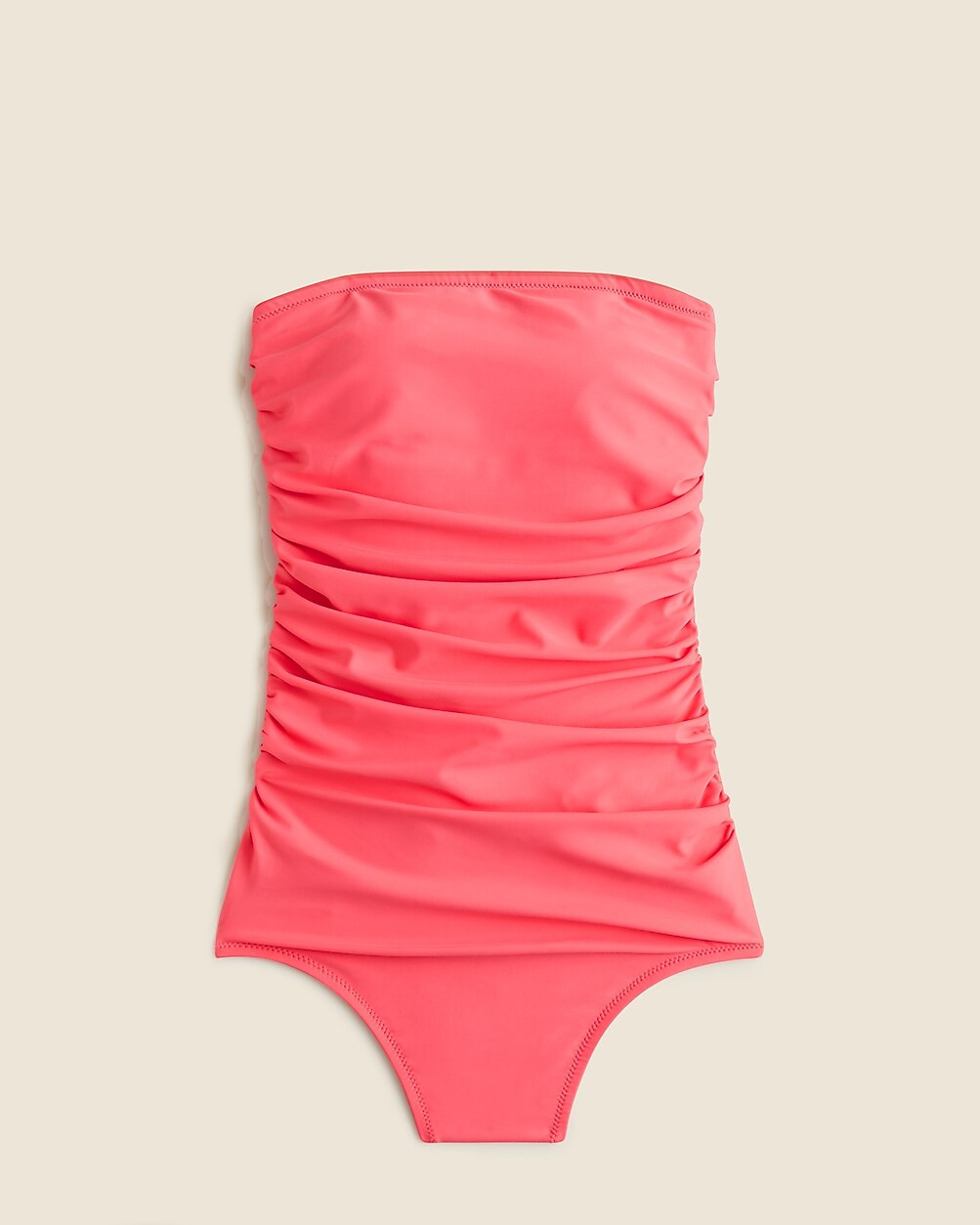 Gemma ruched bandeau one-piece | J. Crew US
