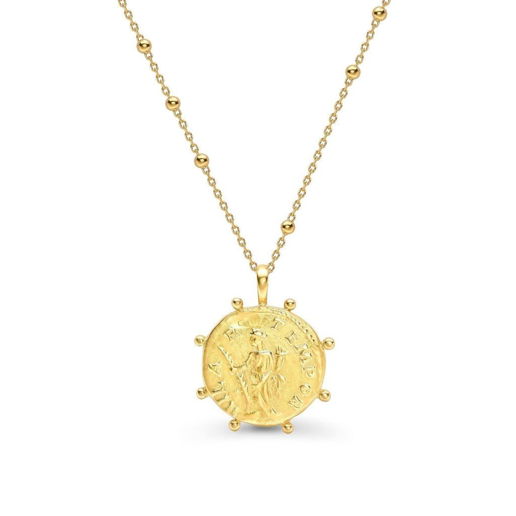 Lucy Williams Gold Beaded Coin Necklace | Missoma