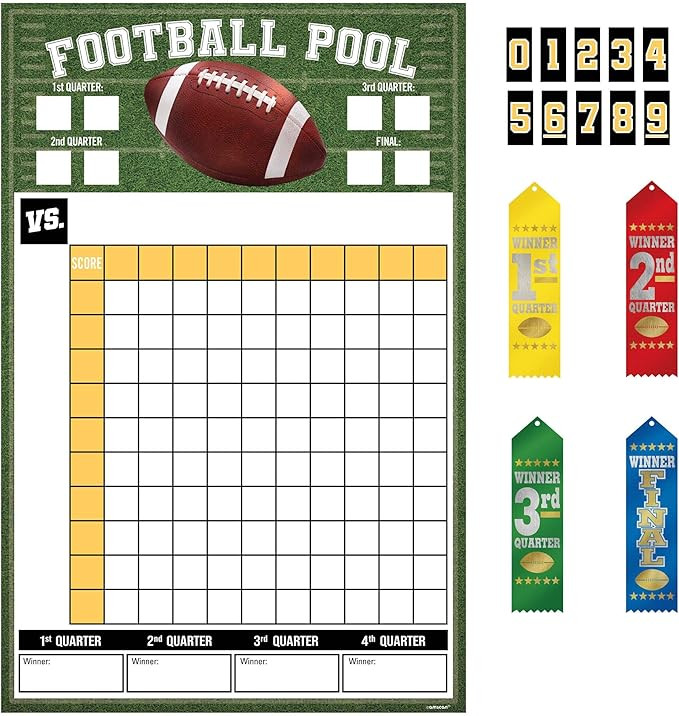FOOTBALL POOL GAME W/ RIBBONS (6/120) | Amazon (US)