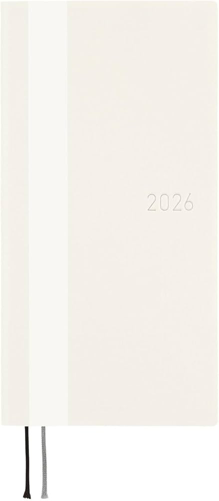 Hobonichi Techo 2026 Weeks – White Line: Ivory (English, Tall & Slim, January Start) | Amazon (US)