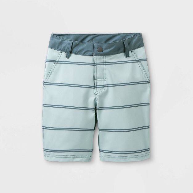 Boys' Striped Hybrid Swim Shorts - art class™ Light Blue | Target