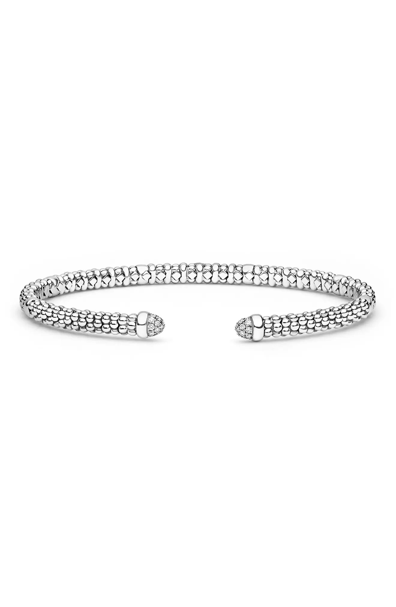 Signature Caviar Versa Pav\u00e9 Diamond Cuff Bracelet (Women) | Nordstrom | Nordstrom