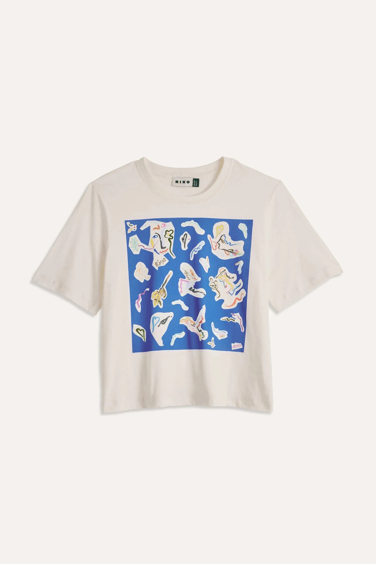 Ria- Abstract Paint Blue | Rixo