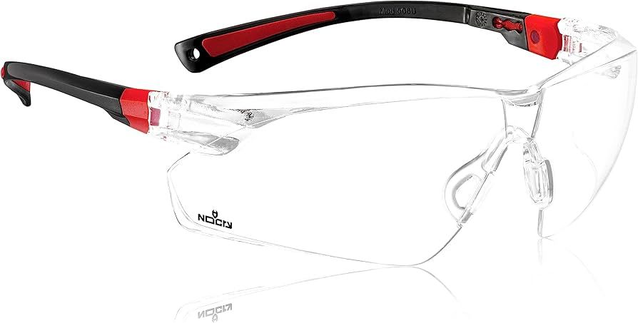 NoCry Clear Safety Glasses for Men and Women; Lightweight Work Glasses with Adjustable Frames and... | Amazon (US)