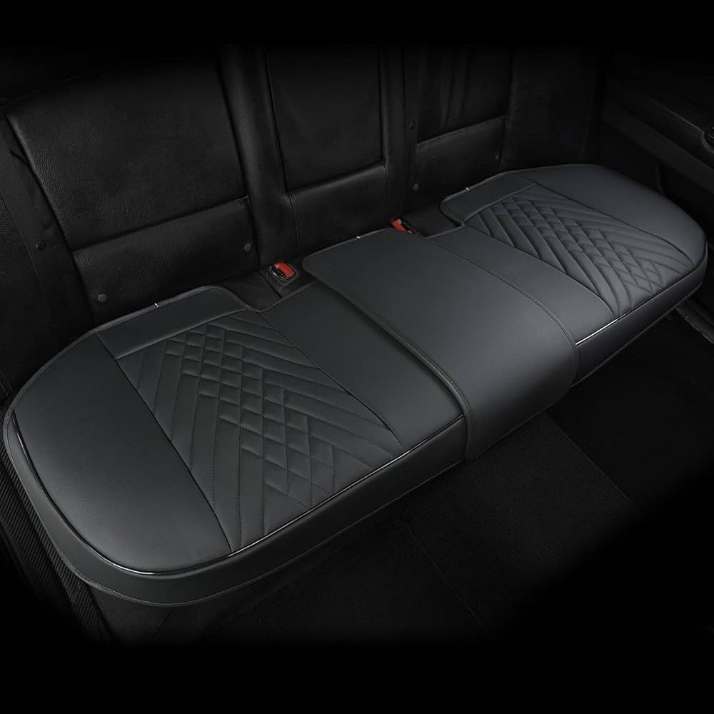 GIANT PANDA Premium PU Leather Rear Car Seat Cover Protector Anti-Slip Bottom Bench Seat Cover Fi... | Amazon (US)