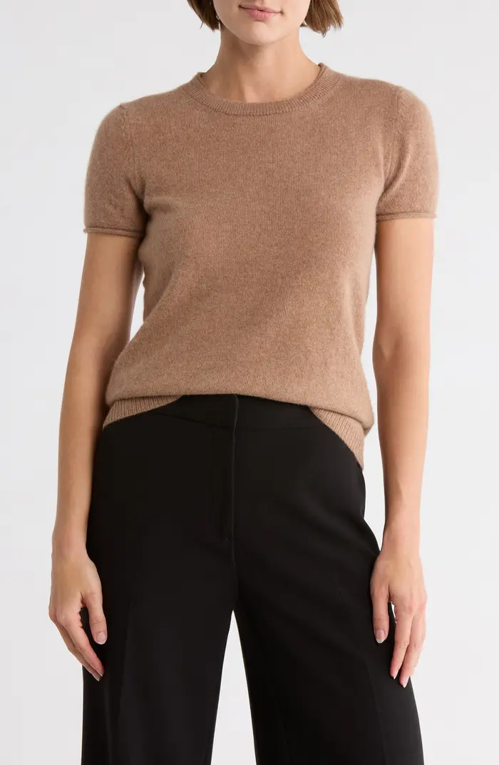 Magaschoni Cashmere Crewneck Short Sleeve Sweater | Nordstromrack | Nordstrom Rack