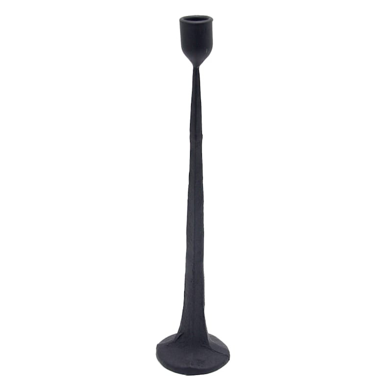 Black Metal Candle Holder, 14" | At Home