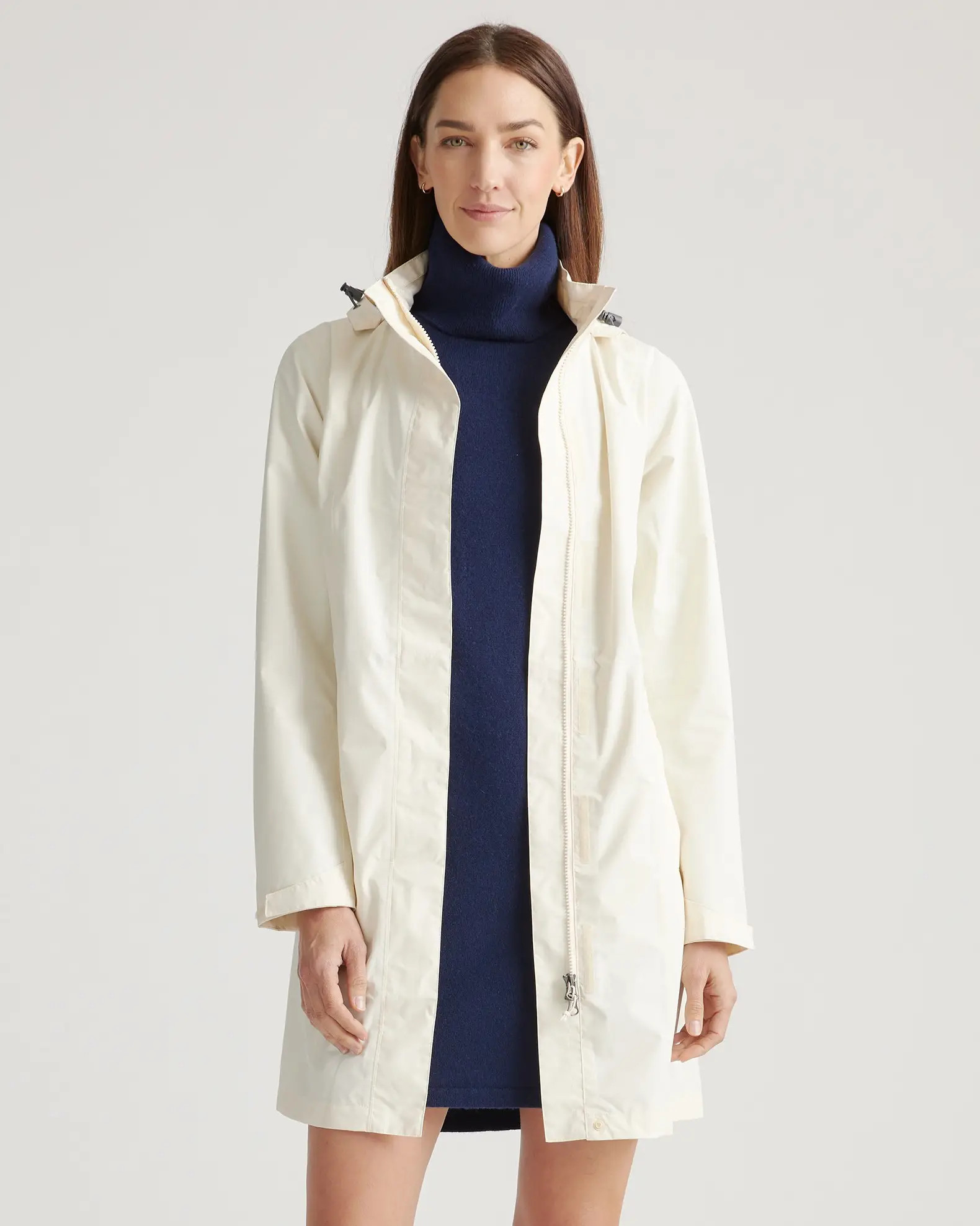 Weatherproof Long Rain Shell Jacket | Quince