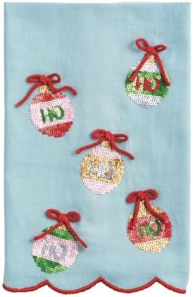 Mud Pie Christmas Ornament Sequin Towel | Amazon (US)