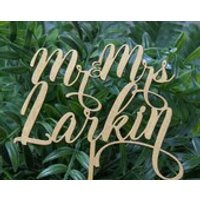 Personalized MRMRS Wedding Cake Topper, Wedding Cake Decor, Anniversary Bridal Shower Wedding Gift,  | Etsy (US)