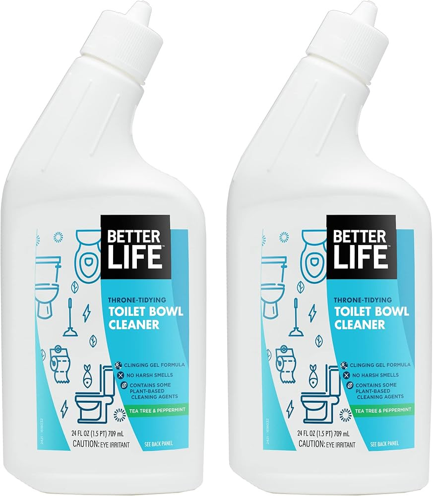Better Life Natural Toilet Bowl Cleaner, Tea Tree & Peppermint Scent, 24 Fl Oz (Pack of 2) | Amazon (US)