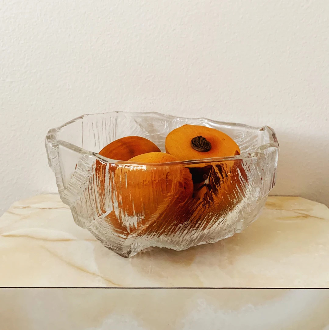 TEXTURED GLASS BOWL - Etsy | Etsy (US)