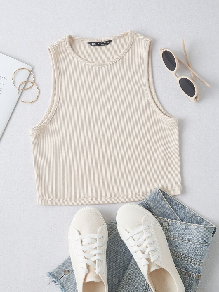 Solid Crop Tank Top | SHEIN