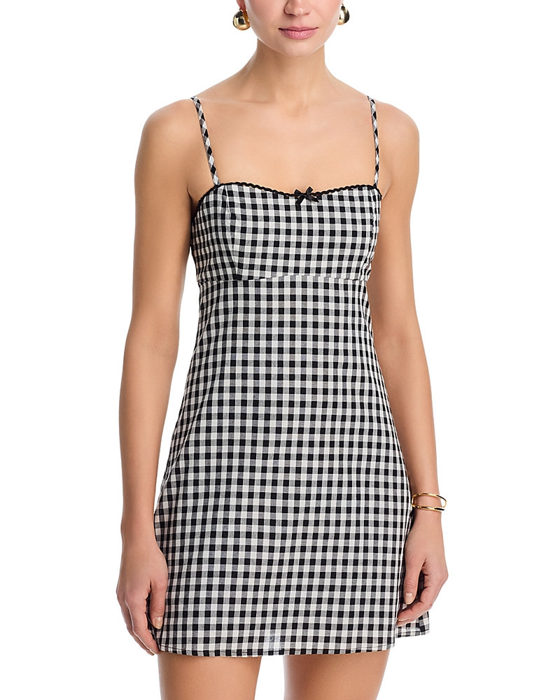 Aqua Gingham Mini Dress - Exclusive | Bloomingdale's (US)