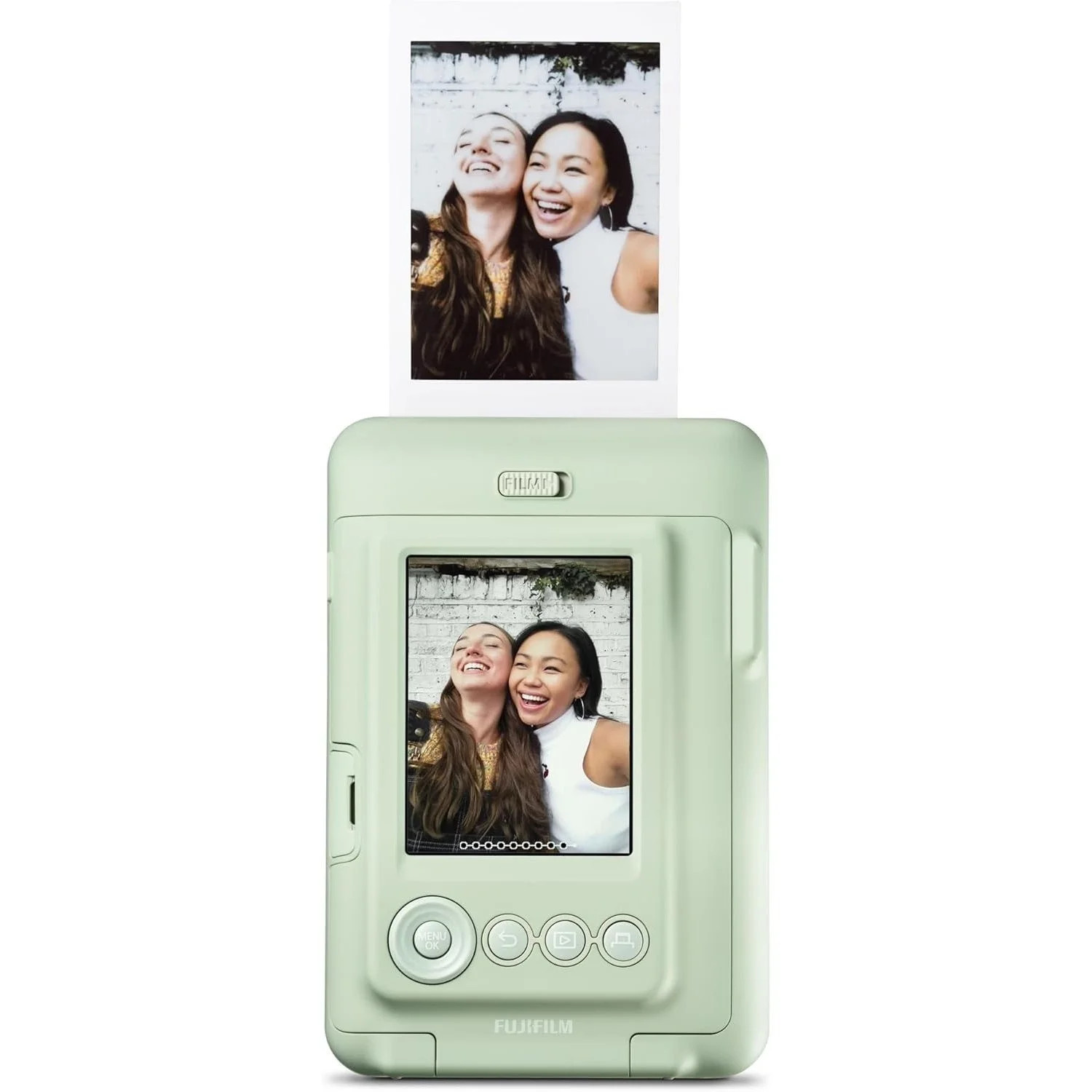 Fujifilm INSTAX Mini LIPLAY Hybrid Instant Camera - Matcha Green | Walmart (US)