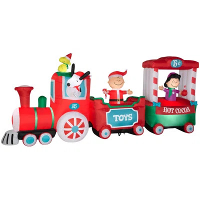 Airblown-Peanuts Christmas Train-LG Scene-Peanuts | Wayfair North America