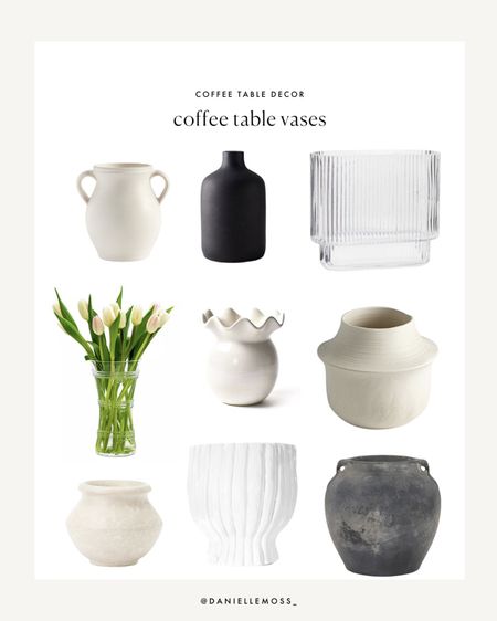 Coffee table vases to style your coffee table or ottoman. 

#LTKhome #LTKFind #LTKstyletip