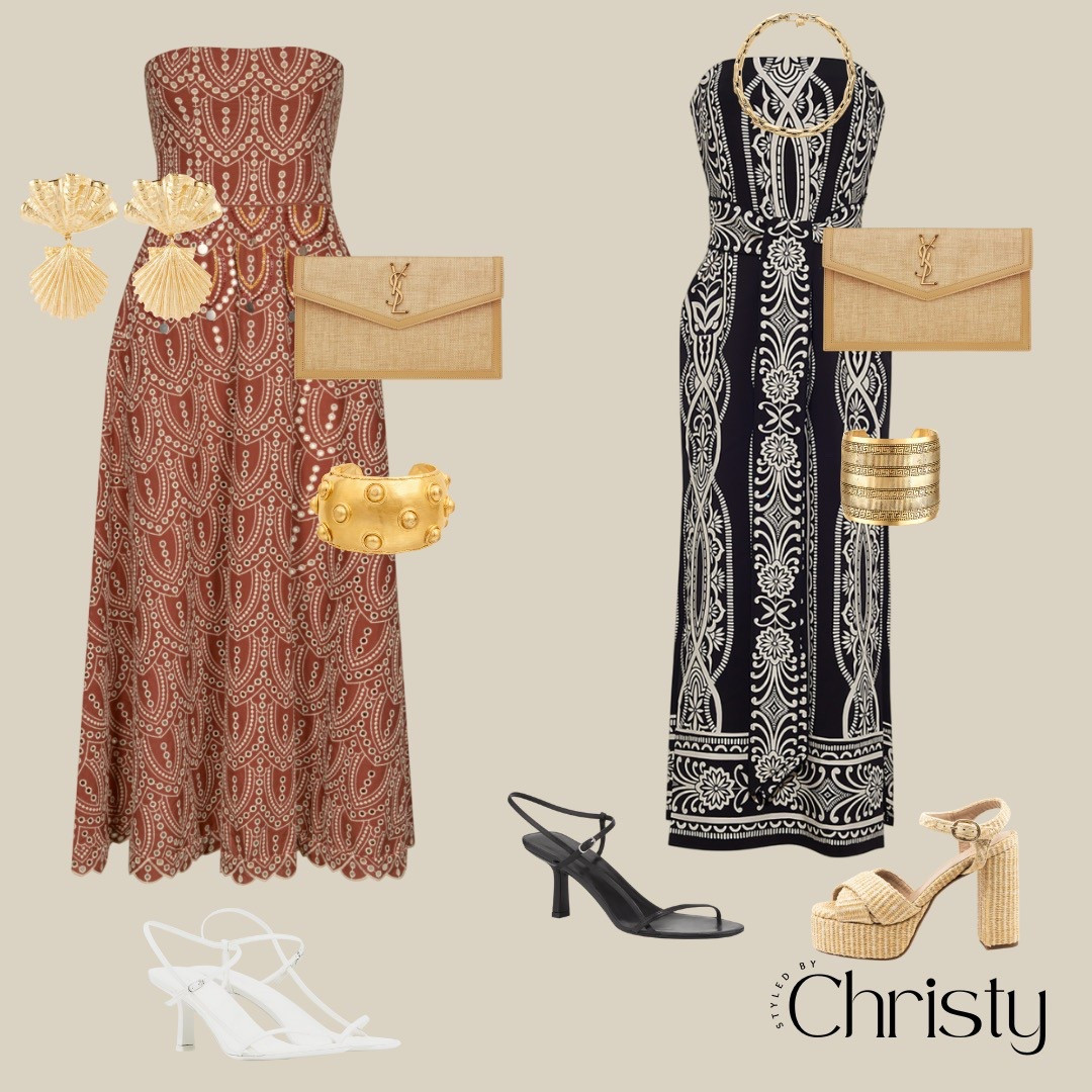 Summer resort/event dressing. A few fun accessories and a go to handbag make it super simple to pull off a fab look. 

#LTKStyleTip #LTKTravel #LTKOver40