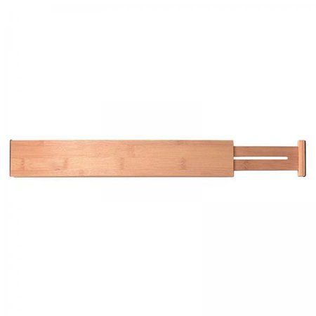 4x Expandable Bamboo Drawer Dividers Adjustable Tool Organizer Separators 43cm | Walmart (US)