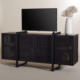 Safavieh Couture Cordelia Rattan 4-Door Sideboard - 71.5" W x 20.9" L x 33.9" H | Bed Bath & Beyond