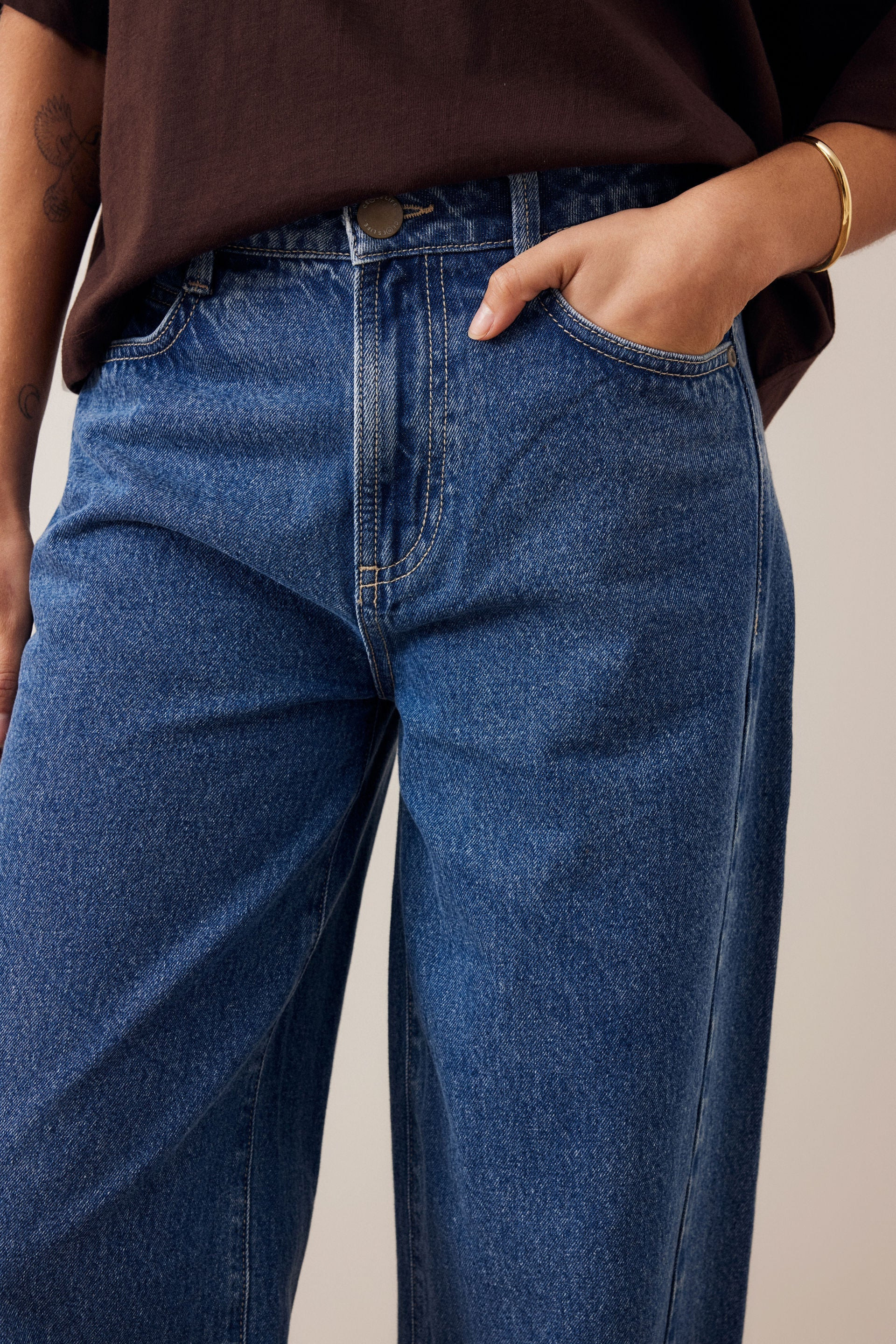 Leah Tapered Barrel Jean - Fresh Indigo | Ceres Life