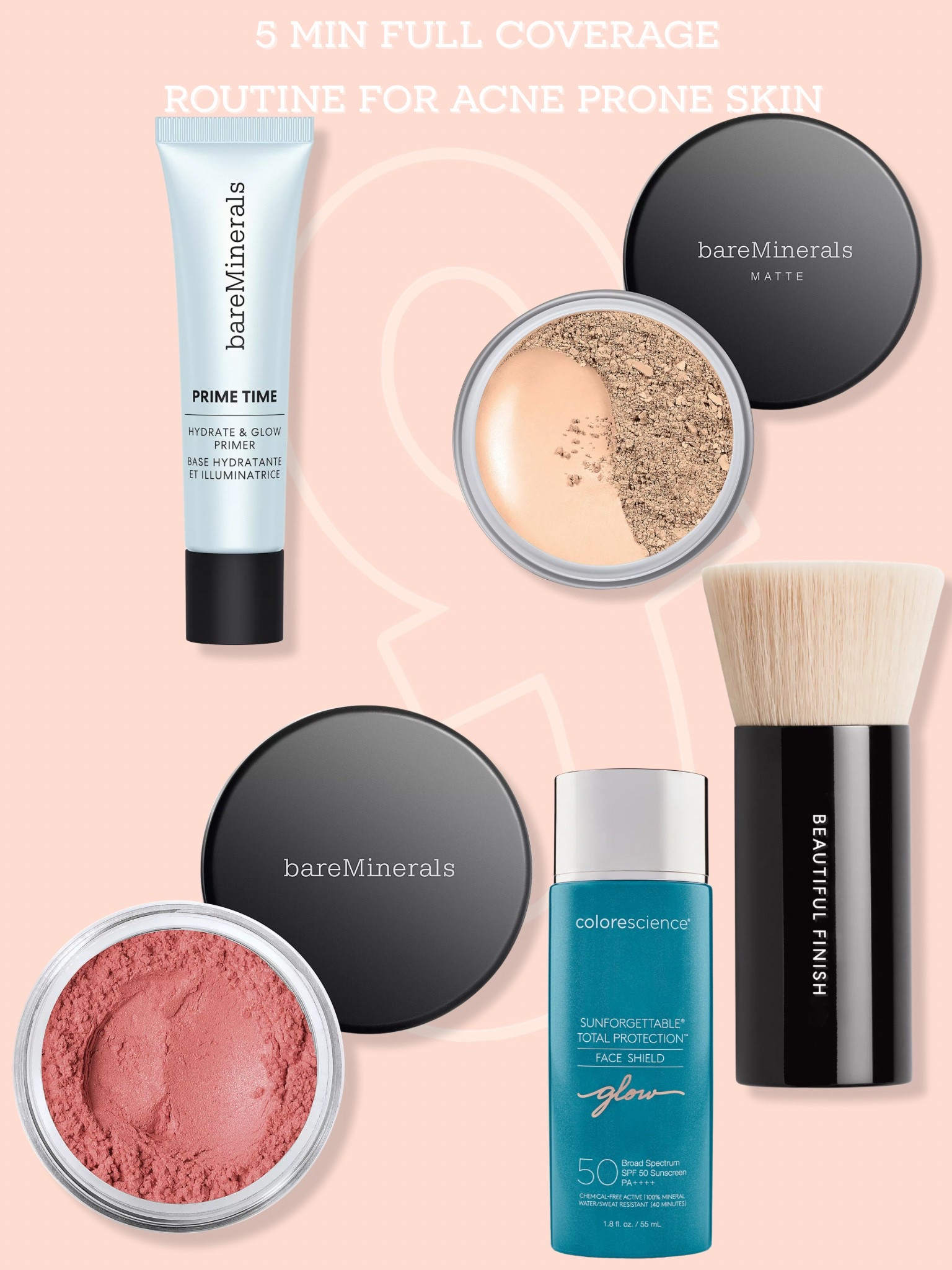 5 minute full coverage routine for acne prone skin🫶🏻

#LTKBeauty