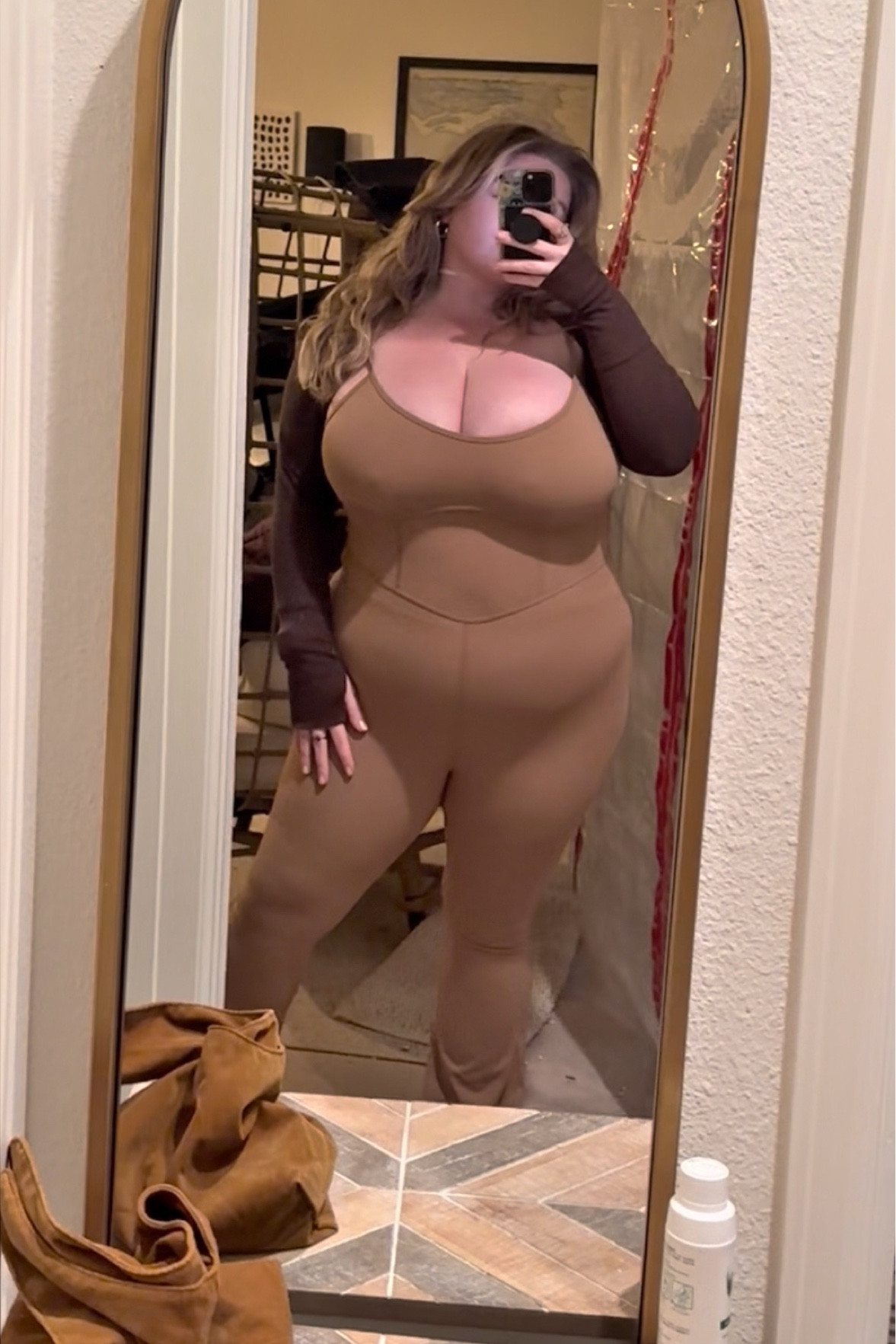 Old Navy bolero in size L petite, Target JoyLab jumpsuit in size L (currently sold out but tagged some similar styles) #targetstyle #targetjumpsuit #curvyfashion #midsizefashion #fallfashion

#LTKcurves