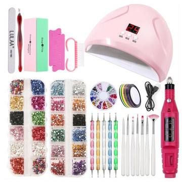 Click for more info about UV LED Lamp Dryer Nail Gel Polish Kit Nails Art Tools Drill | Etsy