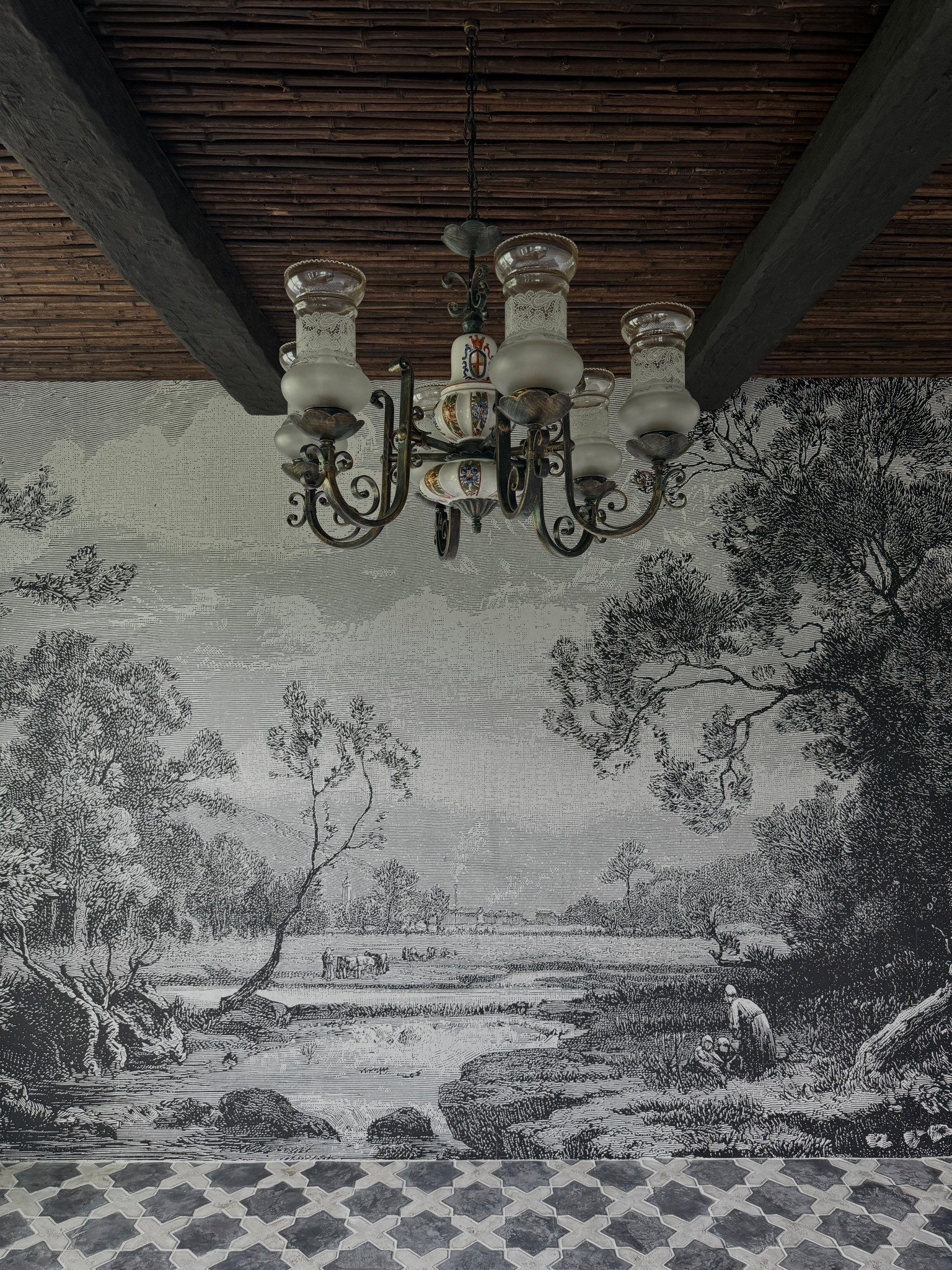 A window into imagination! ☁️ 

This mural changed everything—grounding the space, adding soul, and creating a quiet kind of drama that feels like it was always meant to be here.

From the prep to the install, I’ve linked every little detail that brought this vision to life—primer, paint, tools, and the mural itself. 

#LTKHome