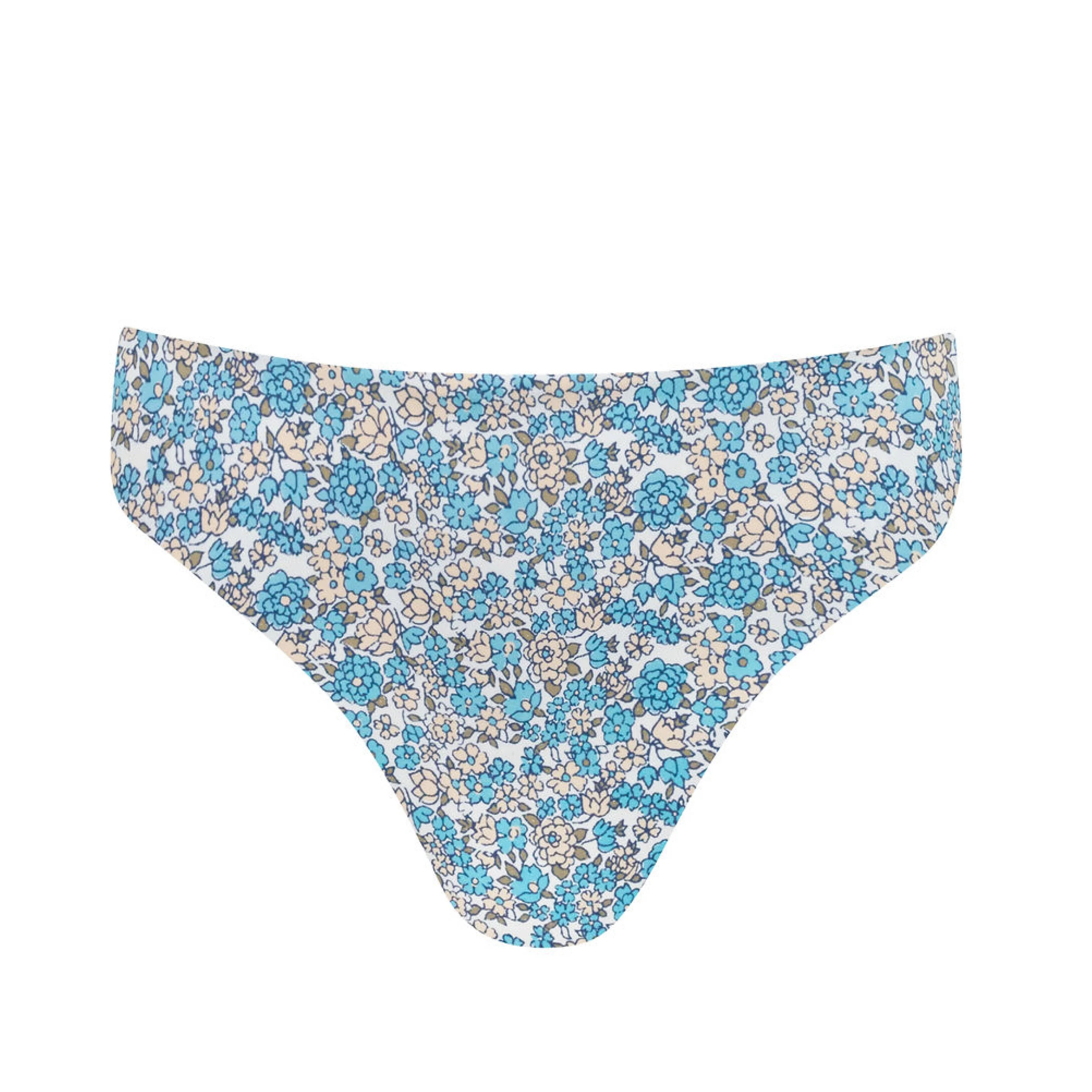 women's original slate floral mid rise bikini bottom | Minnow