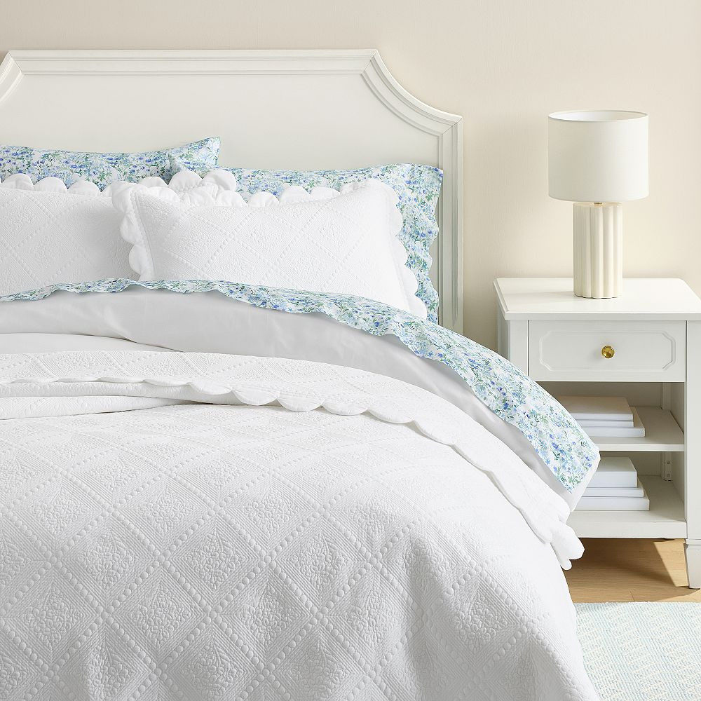 AERIN Scallop Coverlet | Pottery Barn Teen
