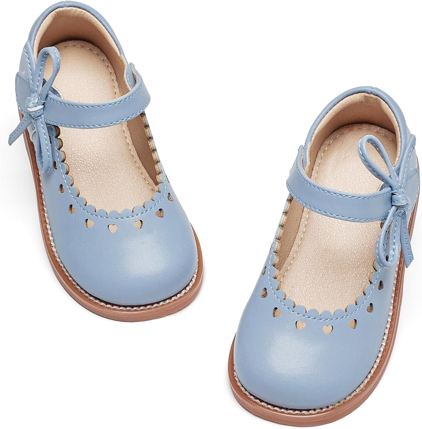 GINFIVE Toddler Girls Mary Jane School Oxford Dress Flat Shoes for Wedding | Amazon (US)