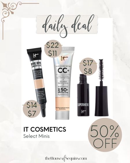 Shop 50% OFF select beauty minis! 