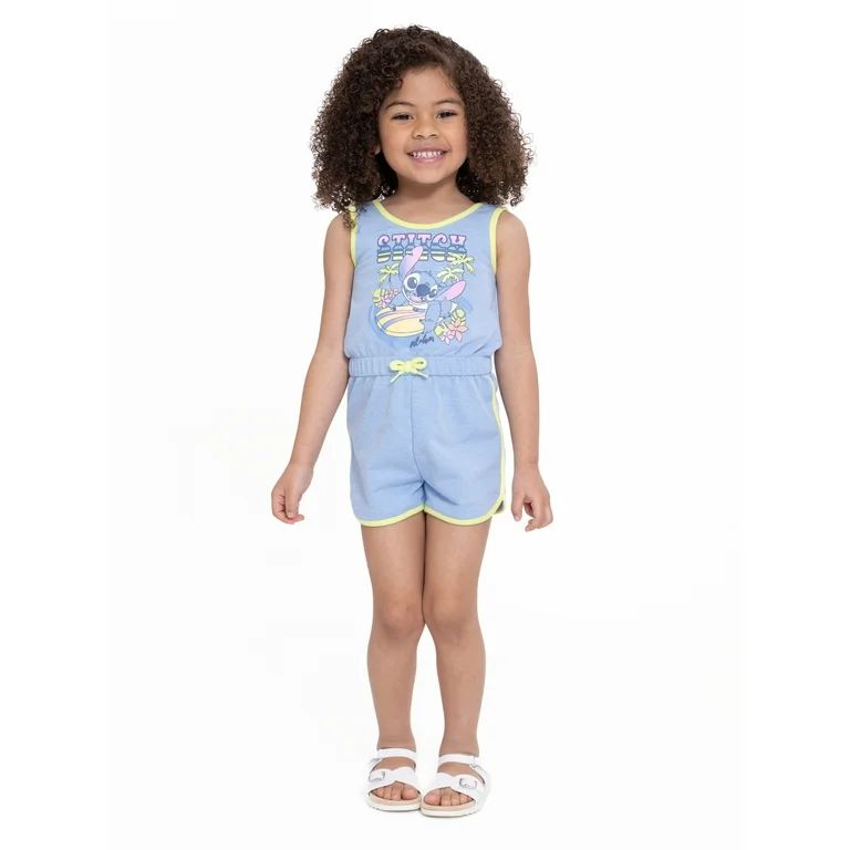Stitch Toddler Girls Romper, Sizes 12M-5T | Walmart (US)