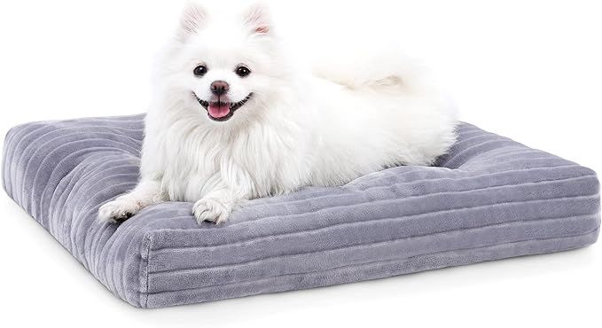 Dog Crate Bed Washable Dog Beds for Medium Dogs Deluxe Thick Flannel Fluffy Comfy Kennel Pad Anti... | Amazon (US)