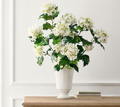 Faux White Lace Hydrangea Bundle | Pottery Barn (US)