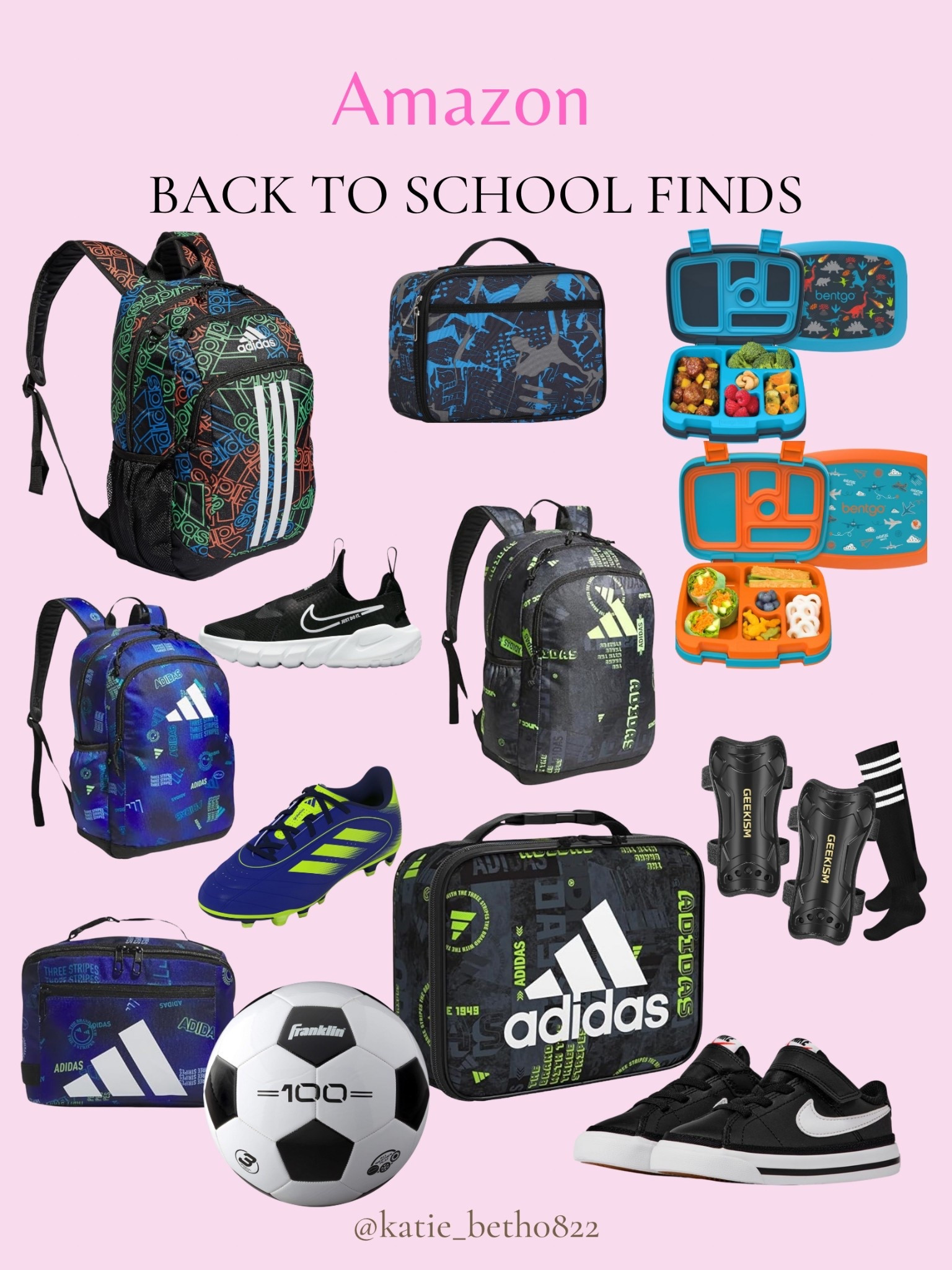Back to school, backpacks, bentgo boxes, lunch boxes, Nike kicks, soccer cleats

#backtoschool #nikekicks #adidasbackpacks #bentgoboxes

#LTKKids #LTKFamily
