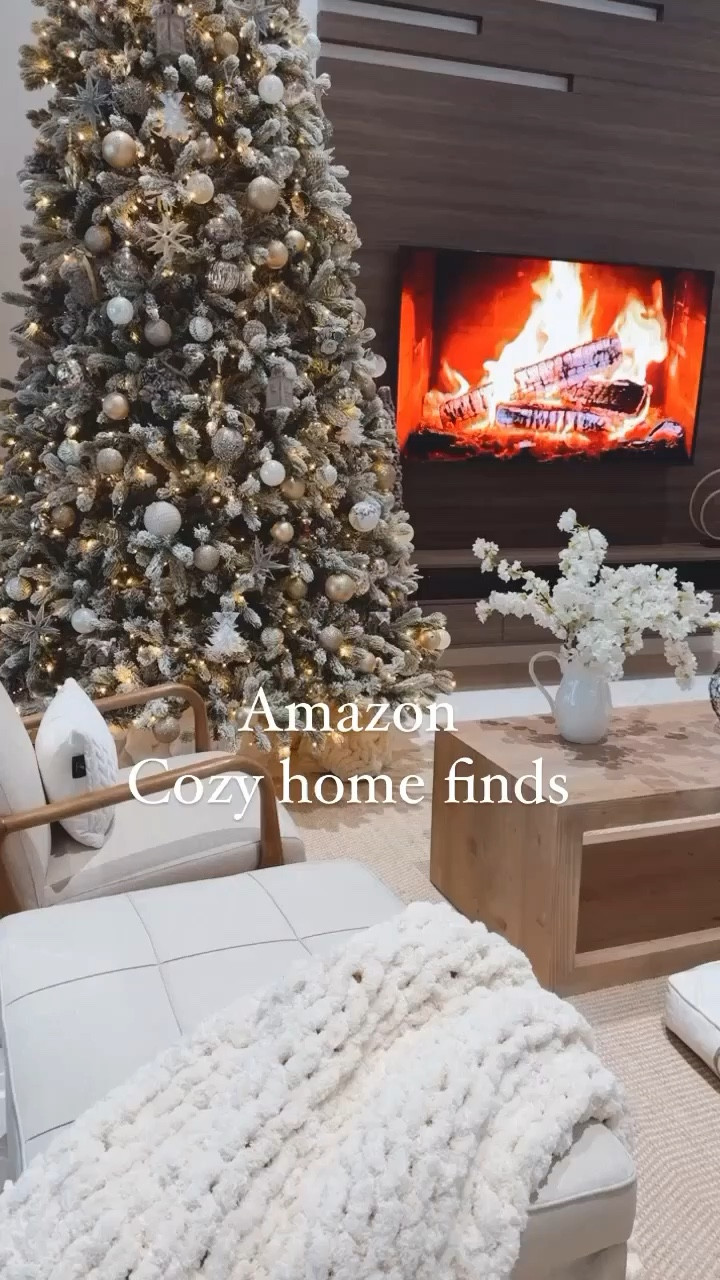 Amazon cozy home finds 
Perfect ottoman that turns into a bed 
Cozy knit blanket and linen chair from target 

#LTKHoliday #LTKSeasonal #LTKhome