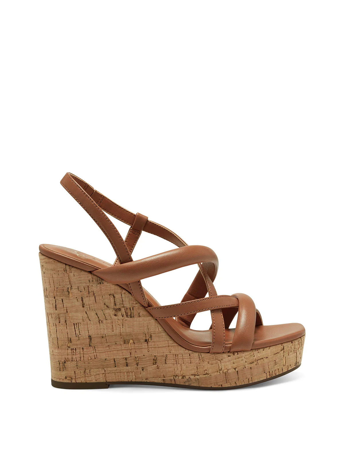 Simina Platform Wedge Sandal in Ginger Cookie | Jessica Simpson E Commerce