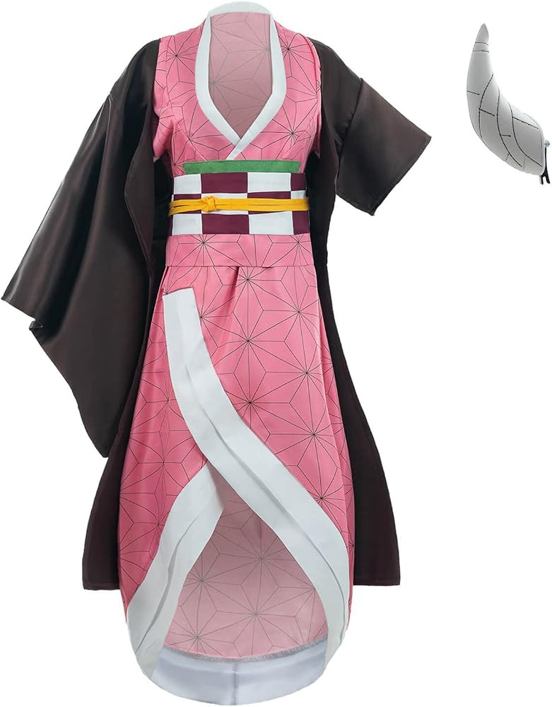 Nuoqi Zentisu Tanjiro Cosplay Adult Giyuu Tomioka Outfit Shinobu Anime Halloween Costume | Amazon (US)