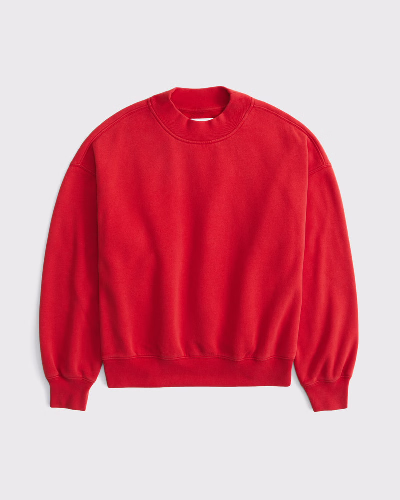Women's Sunday Mockneck Crew | Women's 20-50% Off All Sweatshirts & Sweatpants | Abercrombie.com | Abercrombie & Fitch (US)