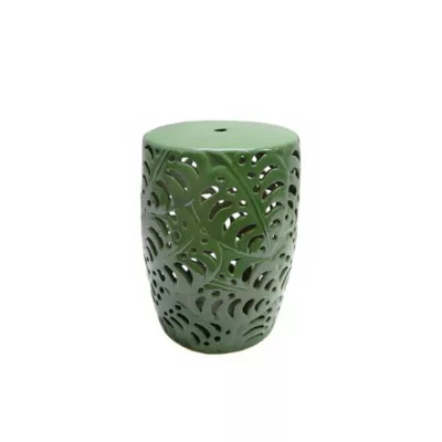 W Home™ Ceramic Palm Garden Side Table | Bed Bath & Beyond | Bed Bath & Beyond
