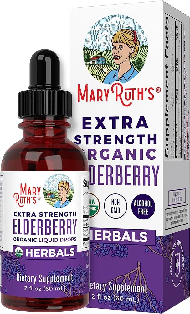 MaryRuth Organics Herbal Supplement Drop | for Immune Support | Pack of 1 | Elderberry | Syrup | ... | Amazon (US)