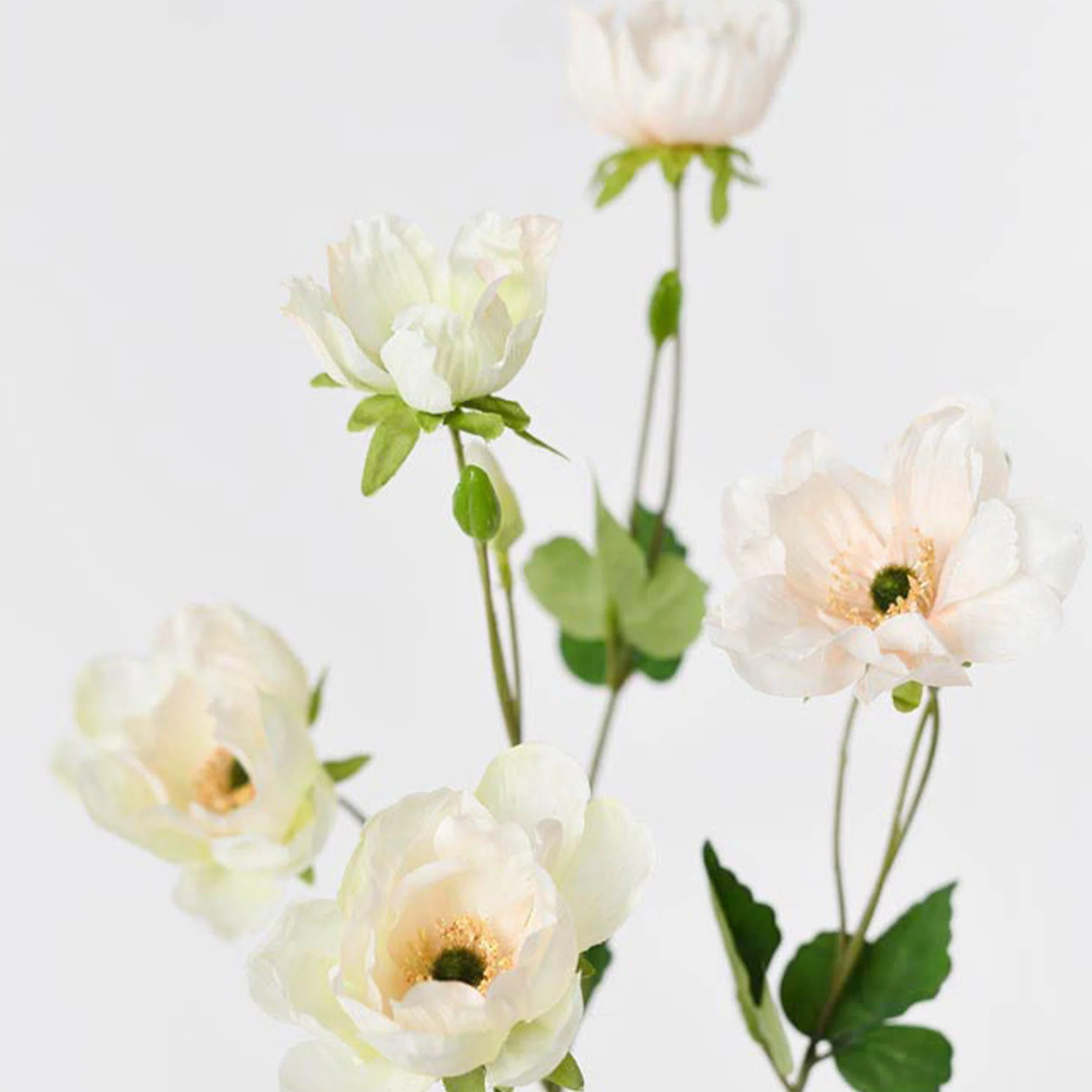 Decorative Artificial Anemone cathayensis(Pack of 1 Branch) | Wayfair North America