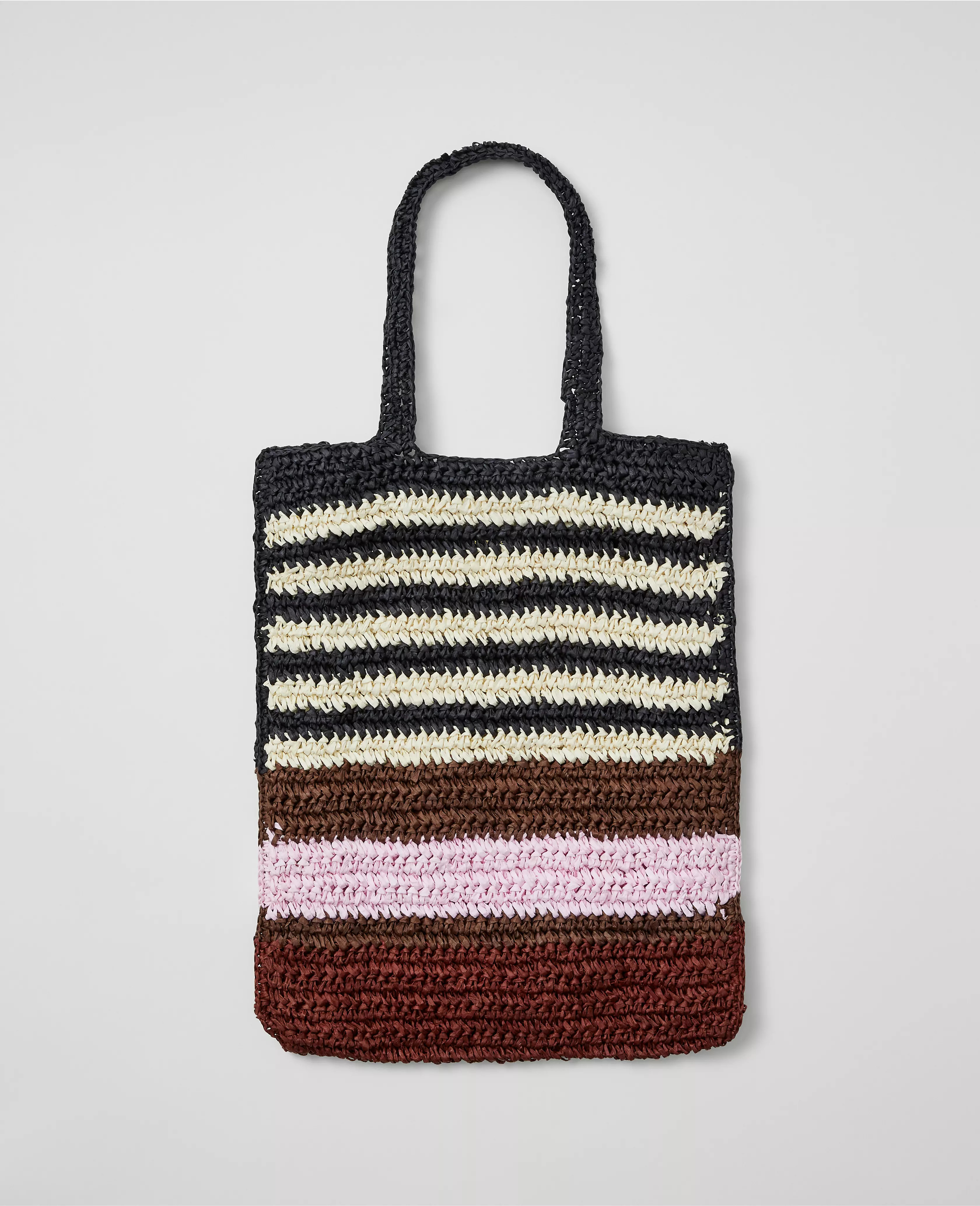 Weekend Collection Striped Raffia Tote Bag | Ann Taylor
