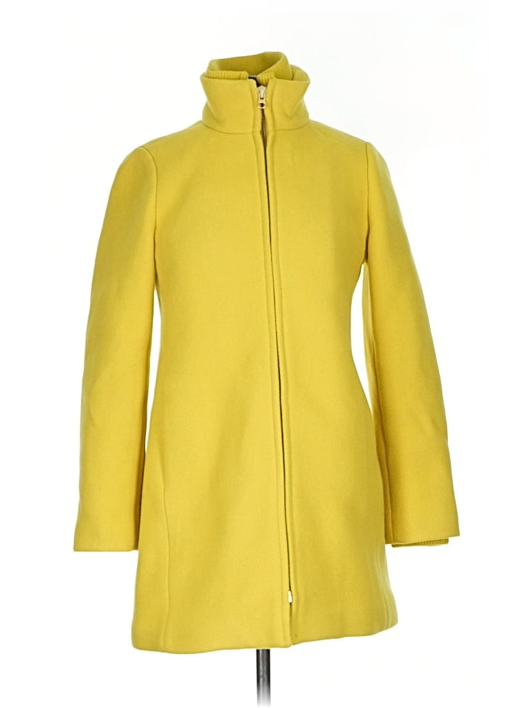 J.Crew Yellow Wool Coat Size 4 (petite) - 76% off | ThredUp (US)